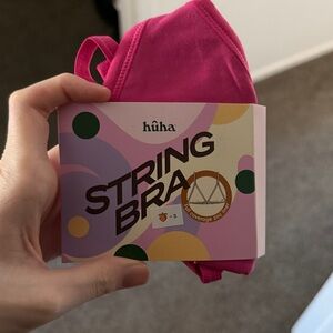huha underwear string bra (pink) NWT